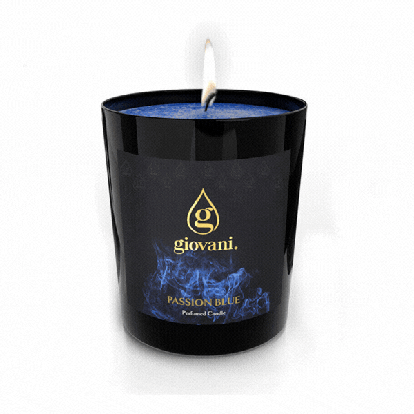 PASSION BLUE Świeca, która pachnie jak perfumy Giovani